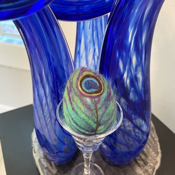 Hand crafted custom order needle felted eggs - Picture 11 of 16